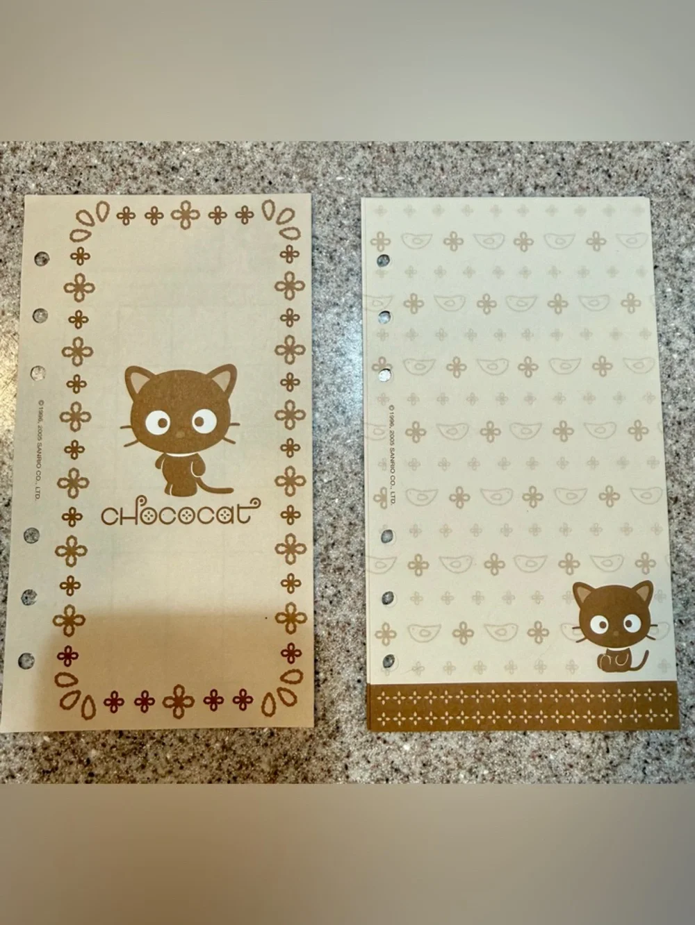 Sanrio Chococat NWT Planner Refill Pages 2005 Cute Rare Inserts